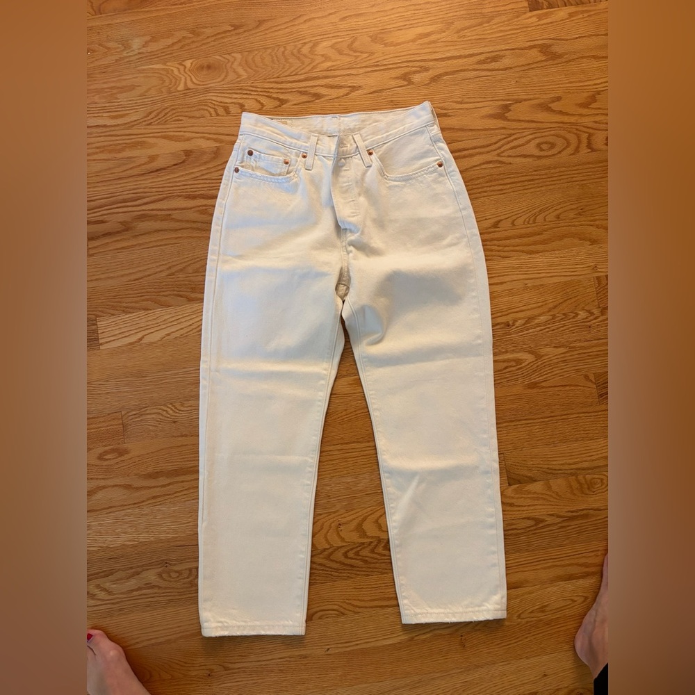 Levi's Premium white/ivory Jeans 501